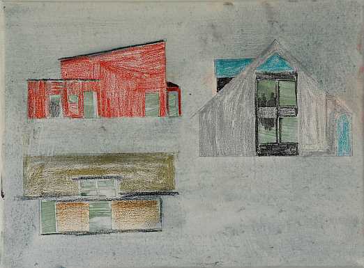Martin Schepers - Idealstadt Heimat: Loitz - Aus der Serie Ideal Stadt Heimat, 30 x 40 cm, Öl auf Leinwand, 2016 