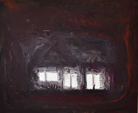 Martin Schepers - Idealstadt Heimat: Loitz - Aus der Serie Ideal Stadt Heimat, 120 x 150 cm, Öl auf Leinwand, 2016
