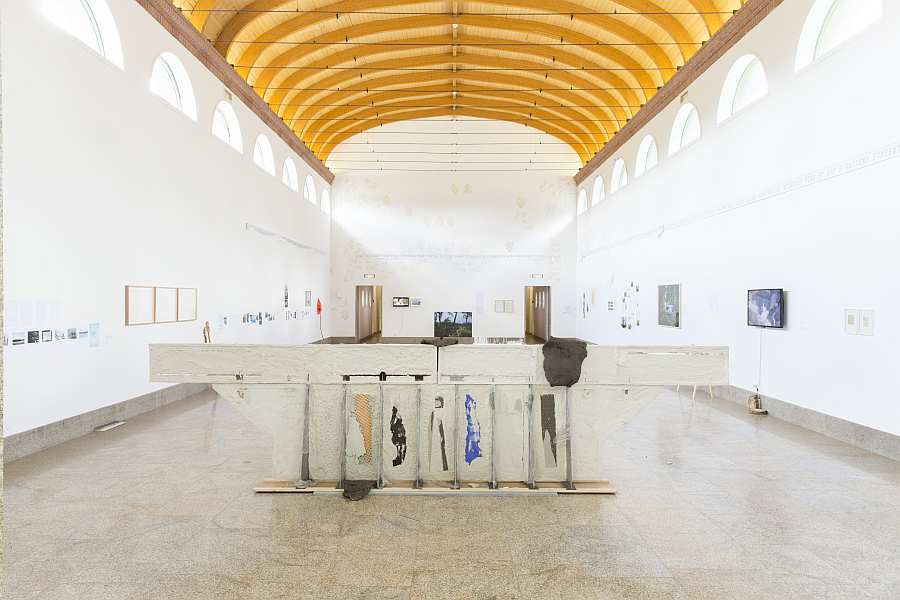 Installationsansicht "La Fuite"<br>International Center of Art Vassiviere, 2016