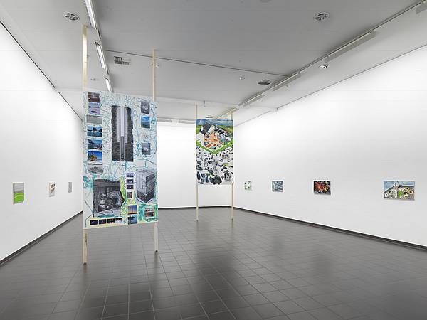 Martin Schepers - Installationsansicht "Unter Grund" Marburger Kunstverein, 2025