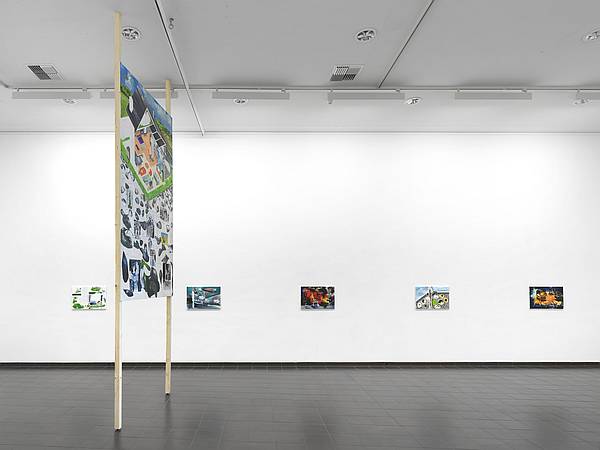 Martin Schepers - Installationsansicht "Unter Grund" Marburger Kunstverein, 2025