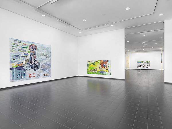 Martin Schepers - Installationsansicht "Unter Grund" Marburger Kunstverein, 2025